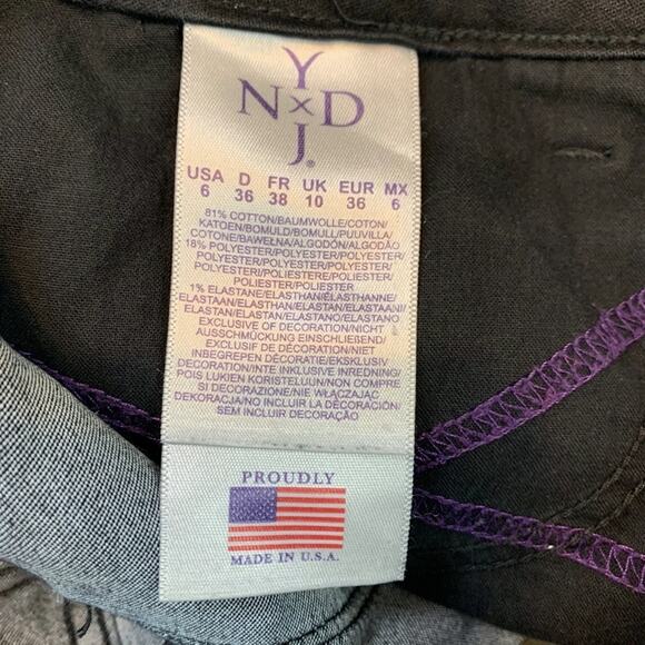 NYDJ Not Your Daughters Jeans Womens Black Legging Skinny Jeans USA Made  6 - Picture 2 of 16